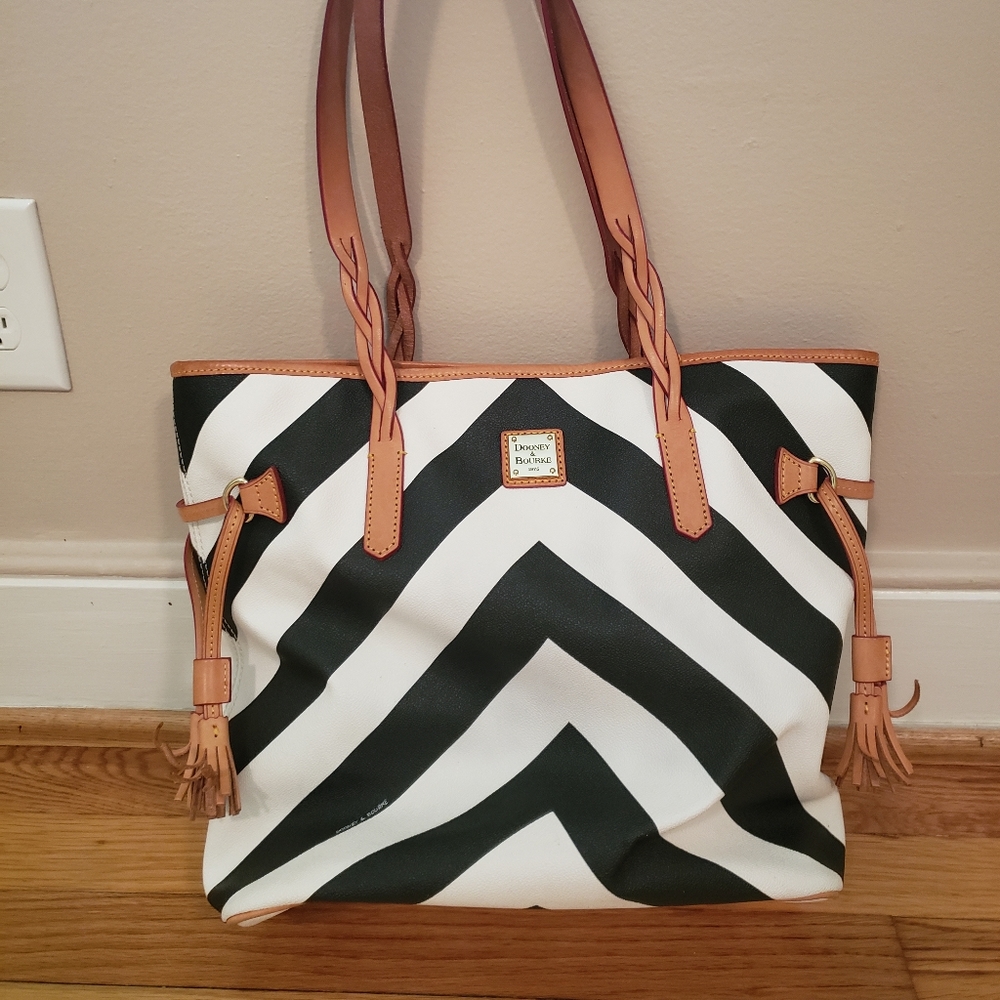 Dooney & Bourke Chevron Bag red interior